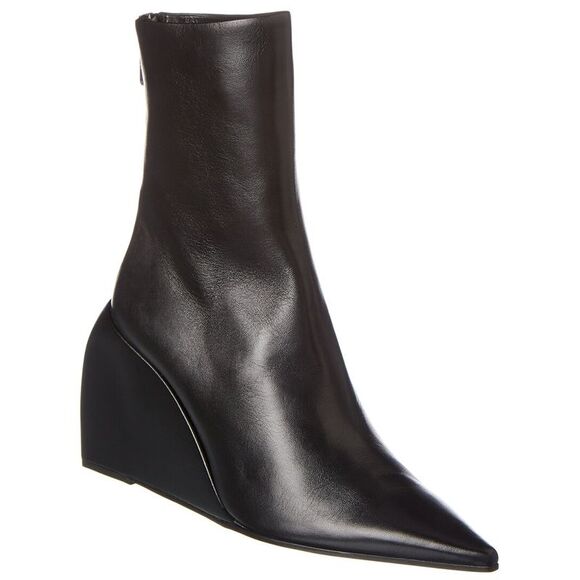 Off-White™ Dolls Leather Wedge Boot, Black - Picture 1 of 5